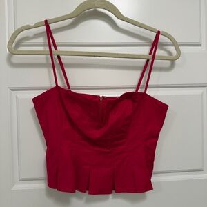 Reformation Pink Crop Top